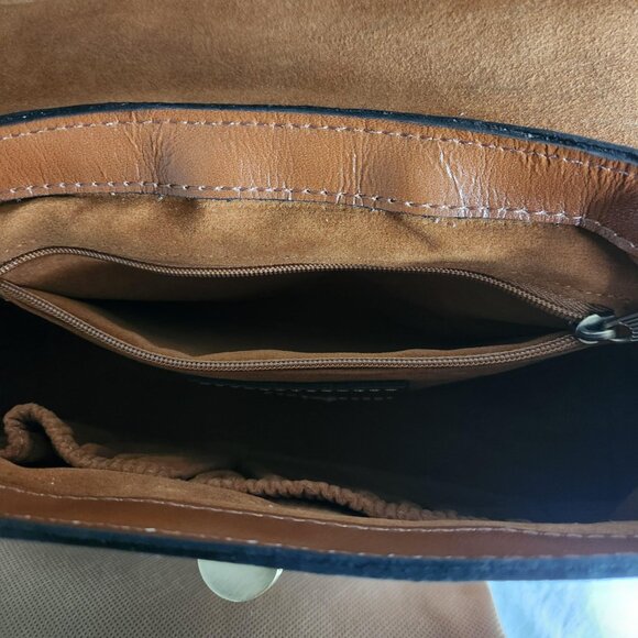 Patricia Nash NWT Signature Map Carisbrooke Riot Rust Satchel Set 4pc Set - Picture 8 of 17